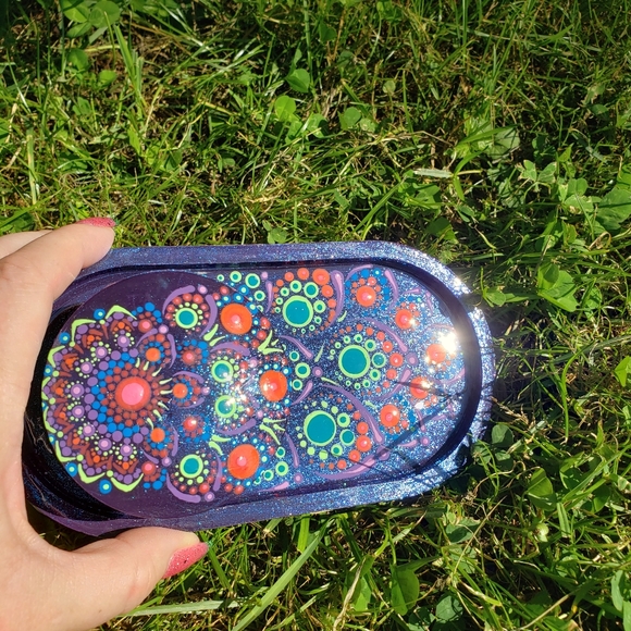 Peacock mini jar and tray set - Picture 2 of 10